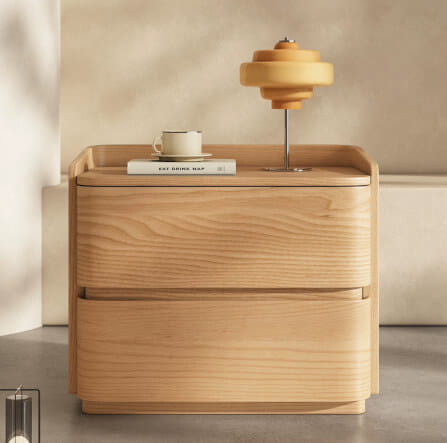 ตู้ข้างเตียง 2 ลิ้นชัก MY DOLLS HOUSE ARDEN 50 ซม. สีไม้ธรรมชาติ_5